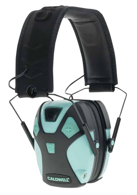 Caldwell 1101672 E-Max Pro 23 dB Over the Head Aqua Blue/Black Adult