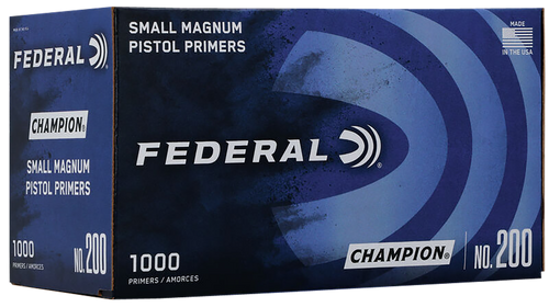 Federal 200 Champion Small Pistol Multi Caliber Handgun 1000 Per Box/5 Case Federal 200 Champion Small Pistol Multi Caliber Handgun 1000 Per Box/5 Case