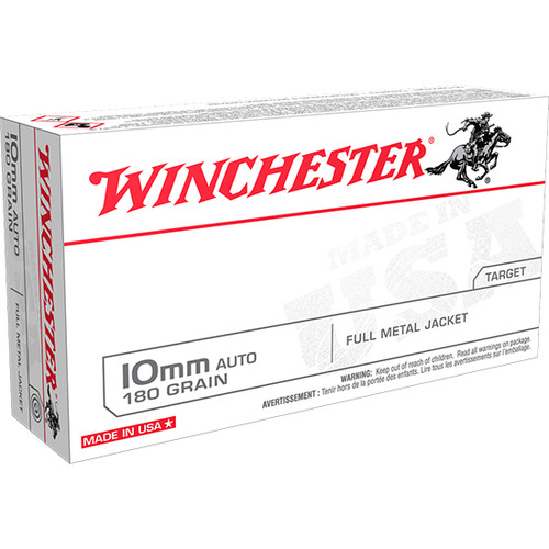 WINCHESTER 10MM 180GR FMJ 50 ROUND BOX WINCHESTER 10MM 180GR FMJ 50 ROUND BOX