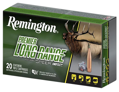Remington Ammunition R21343 Premier Long Range 7mmRemMag 175gr Speer Impact 20 Per Box/10 Case