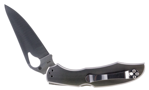 Spyderco BY03P2 Byrd Cara Cara 2 3.75" Folding Spear Point Plain 8Cr13MoV SS Blade Stainless Steel Handle Includes Pocket Clip Spyderco BY03P2 Byrd Cara Cara 2 3.75" Folding Spear Point Plain 8Cr13MoV SS Blade Stainless Steel Handle Includes Pocket Clip