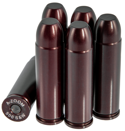 A-Zoom 16144 Revolver Snap Cap 500S&W Mag  6Pack