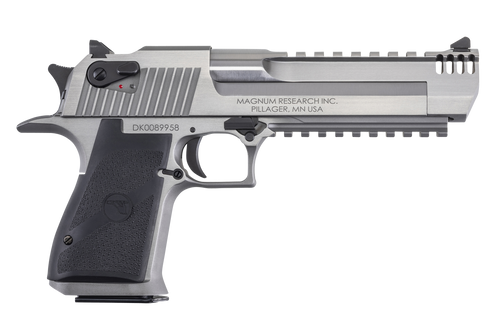 Magnum Research DE44SRMB Desert Eagle Mark XIX 44 Rem Mag 6" with Muzzle Brake 7+1 Overall Stainless Steel Black Polymer Grip Magnum Research DE44SRMB Desert Eagle Mark XIX 44 Rem Mag 6" with Muzzle Brake 7+1 Overall Stainless Steel Black Polymer Grip