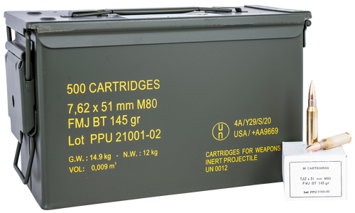 PPU PPRM762M Rangemaster  7.62x51mmNATO 145gr Full Metal Jacket Boat Tail/500rds *Sold by Case *Includes Metal Can PPU PPRM762M Rangemaster  7.62x51mmNATO 145gr Full Metal Jacket Boat Tail/500rds *Sold by Case *Includes Metal Can