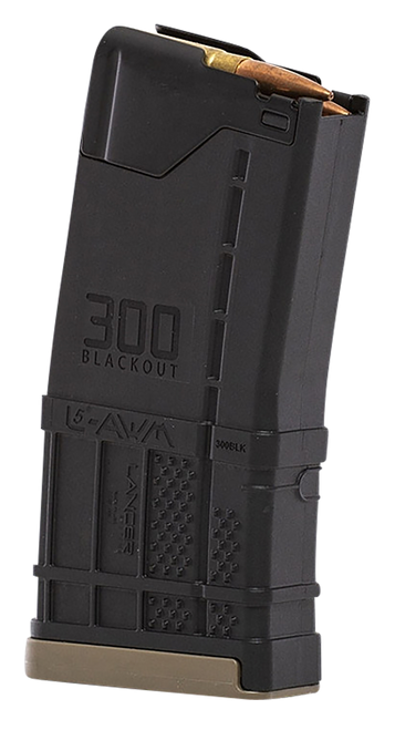 Lancer  L5AWM Blackout 20rd 300 Blackout For AR-15 Opaque Black Polymer