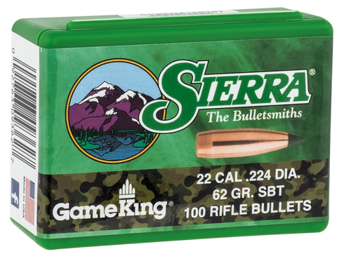 Sierra 9362 GameKing  62gr Spitzer Boat Tail 100/Box Sierra 9362 GameKing  62gr Spitzer Boat Tail 100/Box