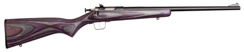 Crickett KSA2227 Youth  22 LR 1rd 16.12" Blued Barrel & Receiver, Fixed Front/Adjustable Rear Sights, Purple Laminate Stock w/11.5" LOP, Rebounding Firing Pin Safety