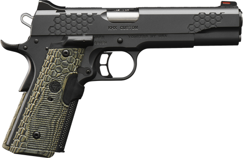 Kimber Mfg, Inc 3000358 KHX Custom 45 ACP 8+1 5" Stainless Match Grade Barrel, KimPro II Gray Serrated Stainless Steel Slide, Kimpro II Gray Stainless Steel Frame w/Beavertail, G10 MagGrip w/Red Laser Kimber Mfg, Inc 3000358 KHX Custom 45 ACP 8+1 5" Stainless Match Grade Barrel, KimPro II Gray Serrated Stainless Steel Slide, Kimpro II Gray Stainless Steel Frame w/Beavertail, G10 MagGrip w/Red Laser
