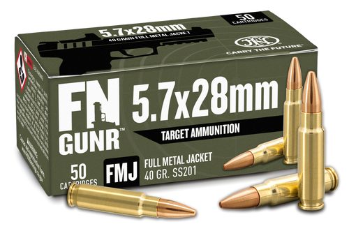 FN 10700032 GUNR  5.7x28mm 40gr Full Metal Jacket 50 Per Box/10 Case