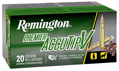 Remington Ammunition 29220 Premier Accutip-V 204Ruger 40gr AccuTip V Boat Tail 20 Per Box/10 Case Remington Ammunition 29220 Premier Accutip-V 204Ruger 40gr AccuTip V Boat Tail 20 Per Box/10 Case