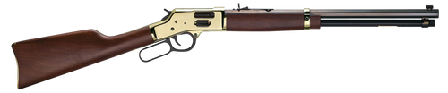 Henry H006GM Side Gate  357 Mag/38 Special 10+1 20" Blued Octagon Barrel, Polished Brass Rec, American Walnut Stock, Adj. Sight Henry H006GM Side Gate  357 Mag/38 Special 10+1 20" Blued Octagon Barrel, Polished Brass Rec, American Walnut Stock, Adj. Sight
