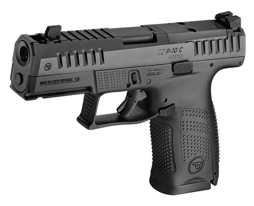 CZ-USA 01578 P-10 C  Compact Frame 9mm Luger 10+1 4.02" Black Nitride Barrel, Black Nitride Steel Optic Ready/Serrated Slide, Black Polymer Frame w/Accessory Rail, Interchangeable Backstrap Grip CZ-USA 01578 P-10 C  Compact Frame 9mm Luger 10+1 4.02" Black Nitride Barrel, Black Nitride Steel Optic Ready/Serrated Slide, Black Polymer Frame w/Accessory Rail, Interchangeable Backstrap Grip