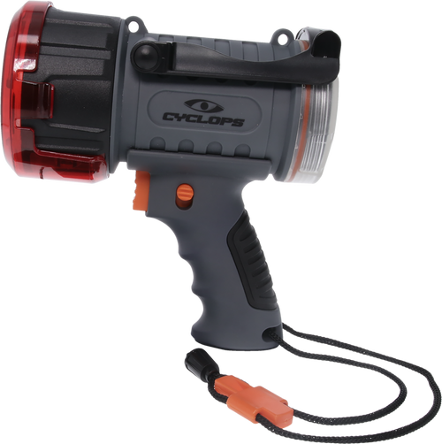 Cyclops CYC2000WP Spotlight w/Flood Light 500/200 Lumens Red/White CREE XP-G3 LED Black/Gray Polymer/Aluminum Cyclops CYC2000WP Spotlight w/Flood Light 500/200 Lumens Red/White CREE XP-G3 LED Black/Gray Polymer/Aluminum