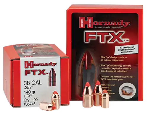 Hornady 30396 FTX  30 Cal .308 160 gr Flex Tip eXpanding 100 Per Box/ 15 Case Hornady 30396 FTX  30 Cal .308 160 gr Flex Tip eXpanding 100 Per Box/ 15 Case