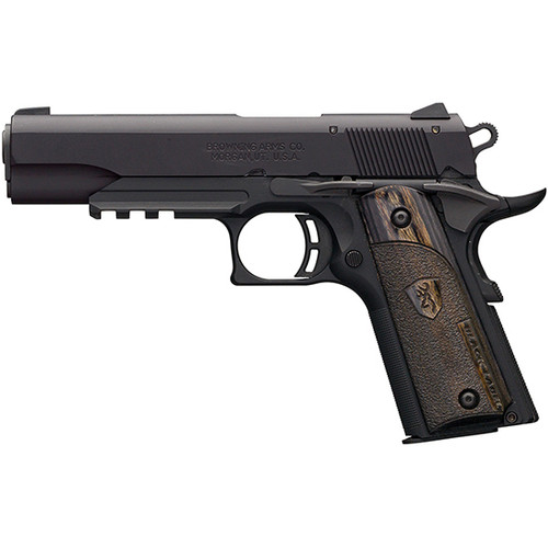 BRO 1911-22 BLACK LABEL RAIL 22LR 4.25 LAMINATE BRO 1911-22 BLACK LABEL RAIL 22LR 4.25 LAMINATE