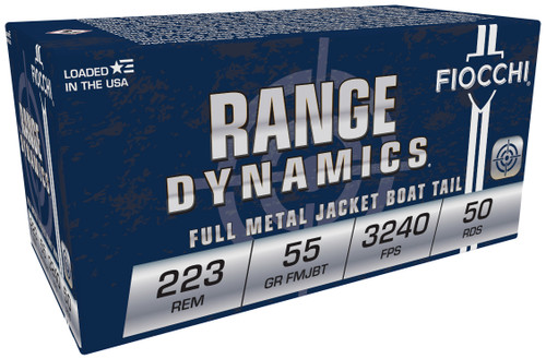 FIO RANGE 223REM 55GR FMJ BT 50/20 FIO RANGE 223REM 55GR FMJ BT 50/20