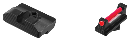 TruGlo TG132G1 Fiber-Optic Pro  Red/Fiber Optic Front Sight-Black/Blank Rear Sight Glock 17/17L/19/17X TruGlo TG132G1 Fiber-Optic Pro  Red/Fiber Optic Front Sight-Black/Blank Rear Sight Glock 17/17L/19/17X