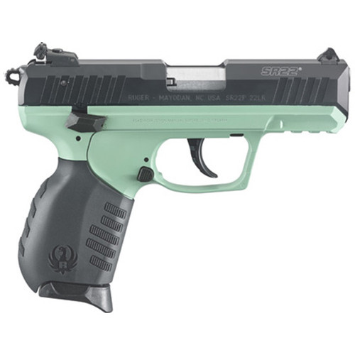 RUG SR22 22LR 3.5 10RD TURQUOISE CERAKOTE GRIP