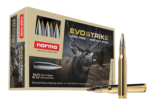 Norma Ammunition 20177342 Dedicated Hunting Evostrike 30-06Springfield 139gr Polymer Tip Boat Tail 20 Per Box/10 Case Norma Ammunition 20177342 Dedicated Hunting Evostrike 30-06Springfield 139gr Polymer Tip Boat Tail 20 Per Box/10 Case