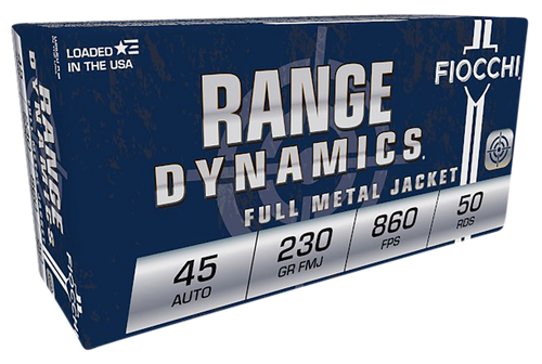 Fiocchi 45A500 Range Dynamics  45ACP 230gr Full Metal Jacket 50 Per Box/10 Case Fiocchi 45A500 Range Dynamics  45ACP 230gr Full Metal Jacket 50 Per Box/10 Case