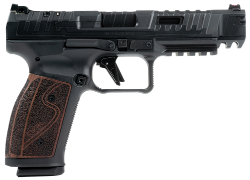 Canik HG7010R-N SFx Rival-S Full Size Frame 9mm Luger 18+1 5" Black Steel Barrel, Black Steel Optic Ready/Ported/Serrated Slide, Black Steel Frame w/Picatinny Rail, Rosewood Grip Canik HG7010R-N SFx Rival-S Full Size Frame 9mm Luger 18+1 5" Black Steel Barrel, Black Steel Optic Ready/Ported/Serrated Slide, Black Steel Frame w/Picatinny Rail, Rosewood Grip