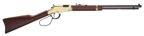 Henry H004ML Golden Boy Large Loop 22 WMR Caliber with 12+1 Capacity, 20.50" Blued Barrel, Brasslite Metal Finish & American Walnut Stock Right Hand (Full Size)