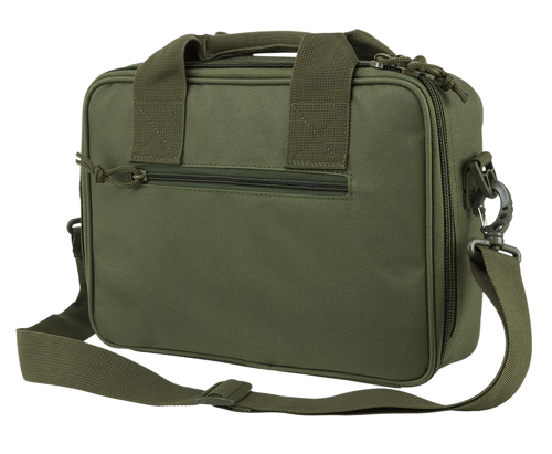 NcStar CPDX2971G VISM Double Pistol Range Bag w/Mag Pouches Heavy Duty Lockable Zippers For Compliance Padded Carry Handle Adjustable Shoulder Strap Green NcStar CPDX2971G VISM Double Pistol Range Bag w/Mag Pouches Heavy Duty Lockable Zippers For Compliance Padded Carry Handle Adjustable Shoulder Strap Green