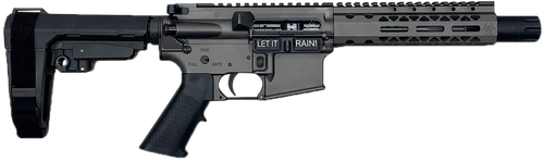 Black Rain Ordnance BRO24102501 Spec15  556 NATO 7" Black Nitride Steel Barrel, Tungsten Gray Cerakote Receiver, Black Stock