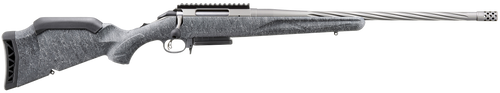Ruger 46901 American Gen II 6.5 Creedmoor 3+1, 20" Gun Metal Gray Cerakote Spiral Threaded Barrel, Gun Metal Gray Cerakote Receiver w/Picatinny Rail, Gray Splatter Adjustable Synthetic Stock