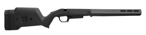 Magpul MAG1207-BLK Hunter American Stock Black Adjustable Synthetic Stock with Aluminum Chassis for Short Action Ruger American Right Hand Includes STANAG Mag Well