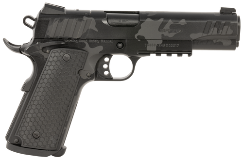 Girsan 391158 MC1911 S Influencer Full Size 10mm Auto 9+1 5" Black Steel Barrel, Black Camo Optic Ready/Serrated Steel Slide & Frame w/Picatinny Rail & Beavertail, Black Polymer Grip Girsan 391158 MC1911 S Influencer Full Size 10mm Auto 9+1 5" Black Steel Barrel, Black Camo Optic Ready/Serrated Steel Slide & Frame w/Picatinny Rail & Beavertail, Black Polymer Grip