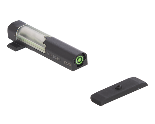Meprolight USA 632163108 FT Bullseye Front Sight Green/Tritium/Fiber Optic Black Frame, Fits Sig Sauer P365, Dovetail Mount