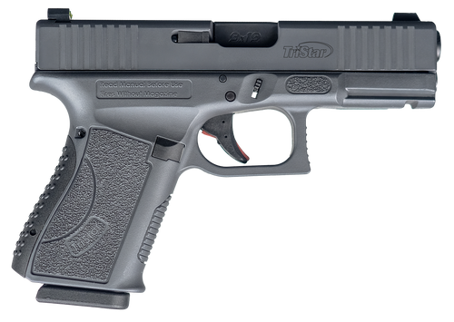 TriStar 85764 Apoc  9mm Luger 15+1 4.02" Black Steel Barrel, Sniper Gray Cerakote Serrated Steel Slide & Polymer Frame w/Accessory Rail, Textured Grip TriStar 85764 Apoc  9mm Luger 15+1 4.02" Black Steel Barrel, Sniper Gray Cerakote Serrated Steel Slide & Polymer Frame w/Accessory Rail, Textured Grip