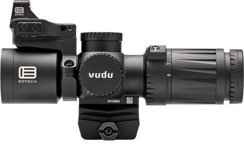 Eotech VDU3-9PKG1 Vudu Kit Matte Black 3-9x 32mm, Illuminated HC1 MOA Reticle, Includes EFLX & Ring Mount