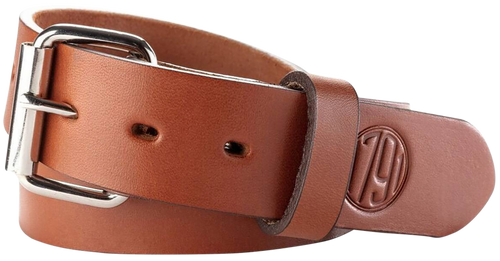 1791 Gunleather BLT014044CBRA 01  Gun Belt Classic Brown Leather 40/44 1.50" Wide Buckle Closure
