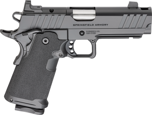 Springfield Armory PH9117AOSCOMP 1911 DS Prodigy 9mm Luger 20+1 4.25" Stainless Match Grade Bull Barrel, Black Cerakote Optic Ready Serrated Carbon Steel Slide & Frame w/Beavertail, Black Polymer Grip Springfield Armory PH9117AOSCOMP 1911 DS Prodigy 9mm Luger 20+1 4.25" Stainless Match Grade Bull Barrel, Black Cerakote Optic Ready Serrated Carbon Steel Slide & Frame w/Beavertail, Black Polymer Grip