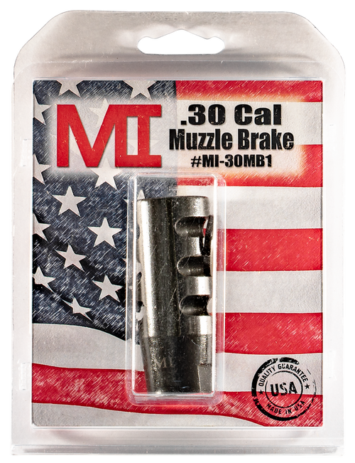 Midwest Industries MIAR30MB1 Muzzle Brake  Black Phosphate Steel with 5/8"-24 tpi Threads for 30 Cal AR-Platform Midwest Industries MIAR30MB1 Muzzle Brake  Black Phosphate Steel with 5/8"-24 tpi Threads for 30 Cal AR-Platform
