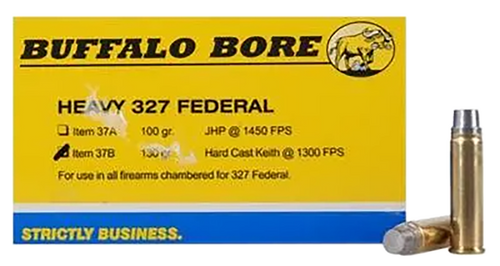 Buffalo Bore Ammunition 37B20 Heavy Strictly Business 327Federal Mag 130gr Hard Cast 20 Per Box/12 Case