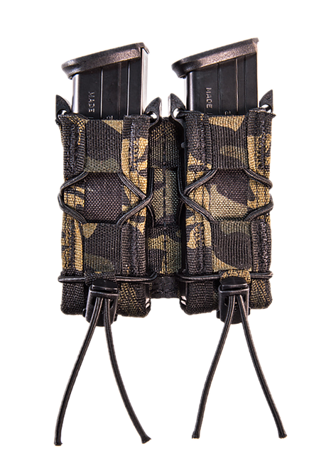 High Speed Gear 11PT02MB TACO Mag Pouch Double MultiCam Black Nylon MOLLE Compatible w/ Pistol