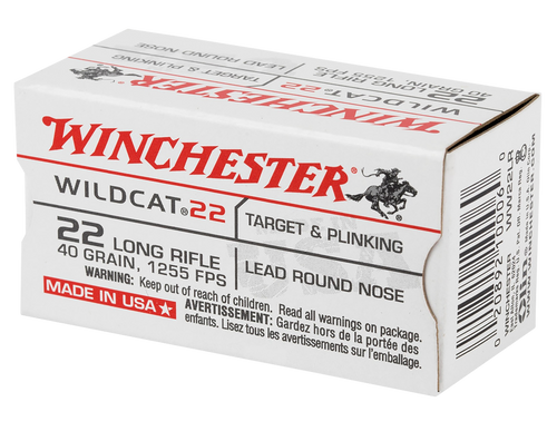 Winchester Wildcat 22LR 40gr LRN 5000 Round Case Winchester Wildcat 22LR 40gr LRN 5000 Round Case