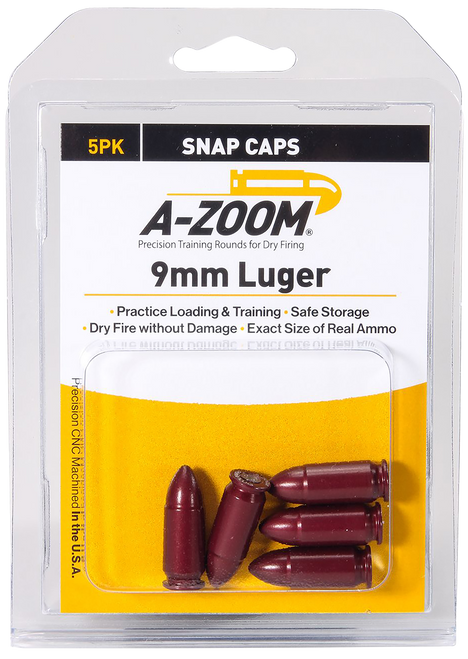 A-Zoom 15116 Precision Pistol 9mm Luger 5Pack