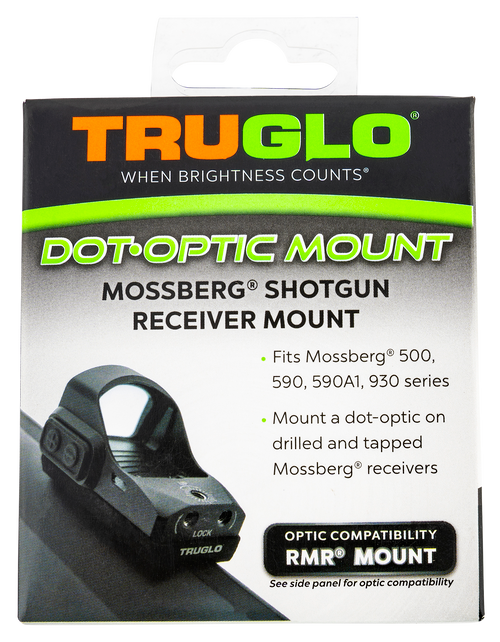 TruGlo TGTG8955M2 Shotgun Receiver Mount  Black Mossberg Trijicon RMR TruGlo TGTG8955M2 Shotgun Receiver Mount  Black Mossberg Trijicon RMR