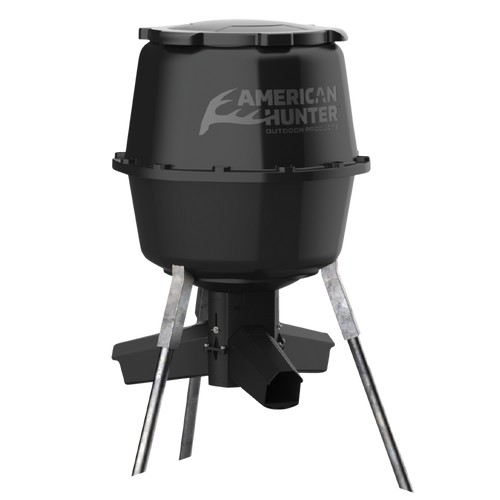 American Hunter AH225GRAV Gravity Feeder w/Nesting Hopper 30 Gallon Capacity Black