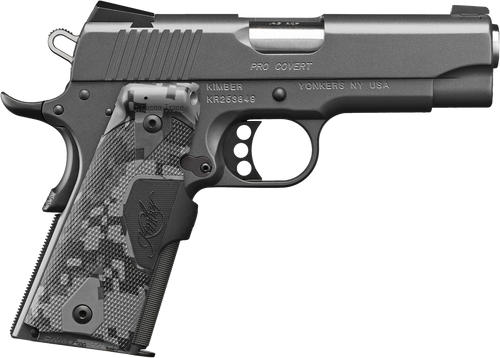 Kimber Mfg.,inc 3000244 Pro Covert 45 ACP 7+1 4" Stainless Steel Slide Charcoal Gray KimPro II Crimson Trace Urban Camouflage Grip Kimber Mfg.,inc 3000244 Pro Covert 45 ACP 7+1 4" Stainless Steel Slide Charcoal Gray KimPro II Crimson Trace Urban Camouflage Grip