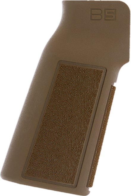 B5 Systems PGR1454 Type 22 P-Grip  Coyote Brown Aggressive Textured Polymer, Increased Vertical Grip Angle with No Backstrap, Fits AR-Platform