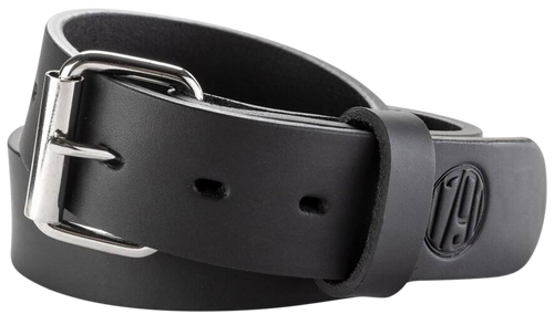 1791 Gunleather BLT014246SBLA 01  Gun Belt Stealth Black Leather 42/46 1.50" Wide Buckle Closure