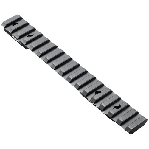 Weaver Mounts 99481 Multi-Slot Base  Extended Black Anodized Aluminum Fits Winchester 70 Short Action Weaver Mounts 99481 Multi-Slot Base  Extended Black Anodized Aluminum Fits Winchester 70 Short Action