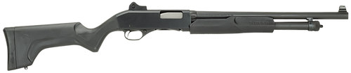 Stevens 19487 320 Security Full Size 12 Gauge Pump 3" 5+1 18.50" Matte Black Carbon Steel Barrel, Matte Black Aluminum Receiver, Fixed Matte Black Synthetic Stock, Ambidextrous Stevens 19487 320 Security Full Size 12 Gauge Pump 3" 5+1 18.50" Matte Black Carbon Steel Barrel, Matte Black Aluminum Receiver, Fixed Matte Black Synthetic Stock, Ambidextrous