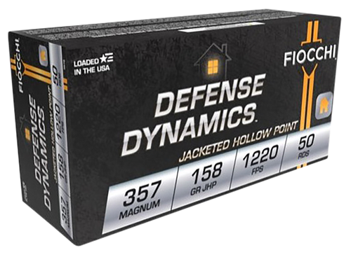 Fiocchi 357B Defense Dynamics  357Mag 158gr Jacketed Hollow Point 50 Per Box/20 Case Fiocchi 357B Defense Dynamics  357Mag 158gr Jacketed Hollow Point 50 Per Box/20 Case