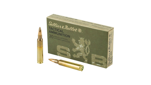 Sellier & Bellot SB556A Rifle  5.56x45mmNATO 55gr Full Metal Jacket 20 Per Box/50 Case